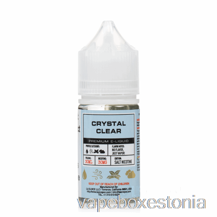 Vape Box Estonia Kristallselge - Bsx Salts Series - 30ml 30mg